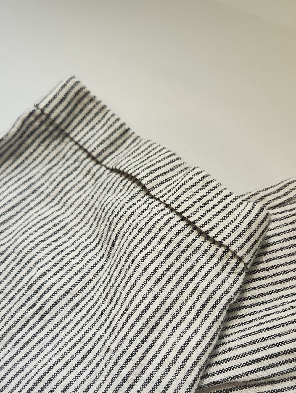 J. Crew Black and White Striped Cropped Drawstring Pants - Picture 7 of 10